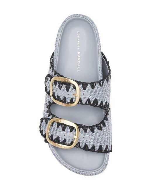 Loeffler Randall White Theo Double Band Slide Sandal