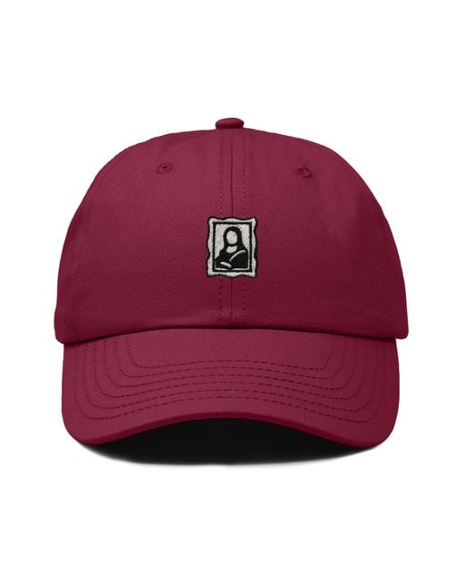 Alix Red Frame Dad Cap