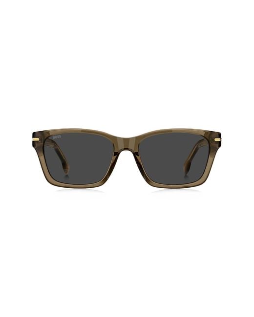 Boss Multicolor 56Mm Rectangular Sunglasses for men