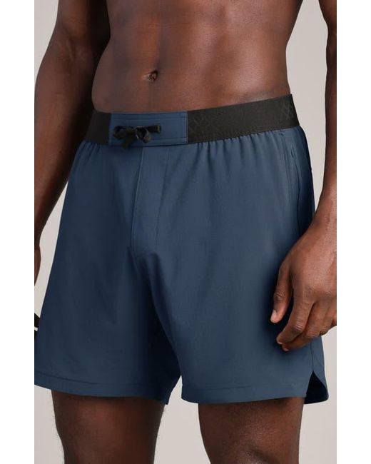 Rhone Blue 6-Inch Base Performance Training Shorts for men