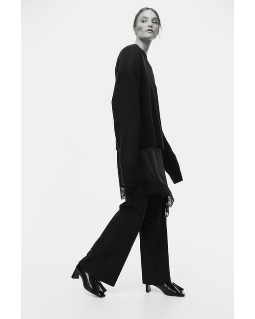 H&M Black Flared Trousers