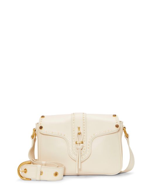 Vince Camuto Natural Macey Leather Crossbody Bag