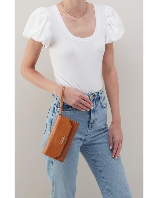 Hobo International Brown Romy Leather Wallet Crossbody