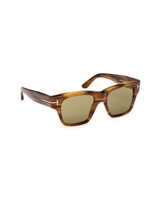Tom Ford Brown 53Mm Square Sunglasses for men