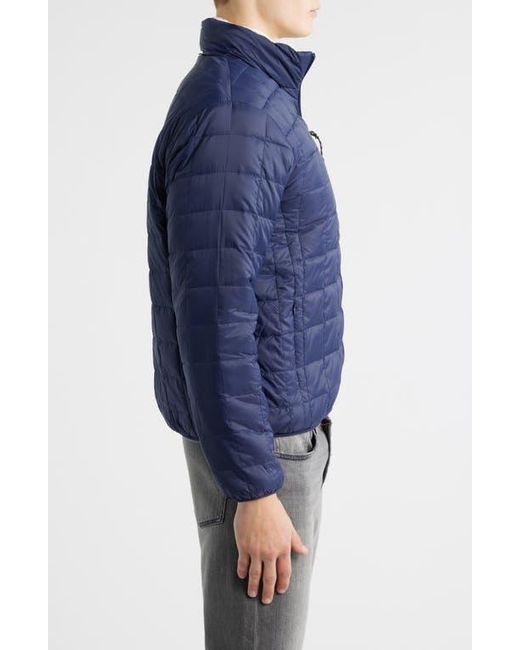 Taion Blue Reversible Fleece Down Jacket for men