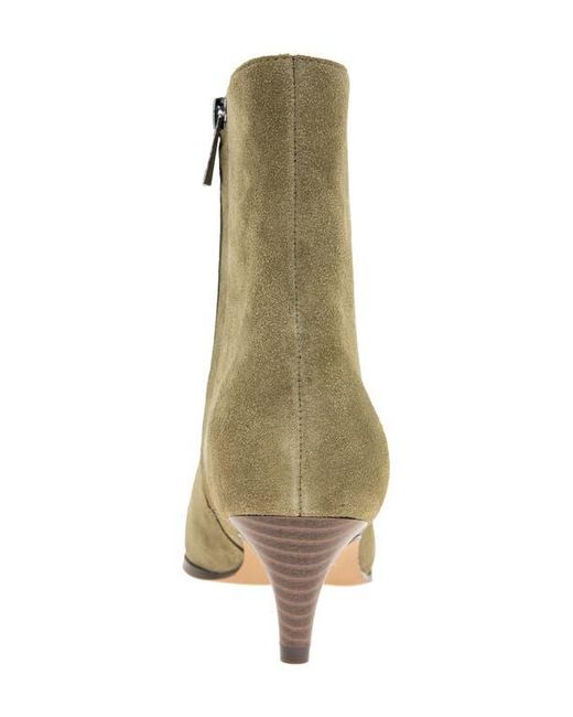 Splendid Green Jennifer Side Zip Ankle Bootie