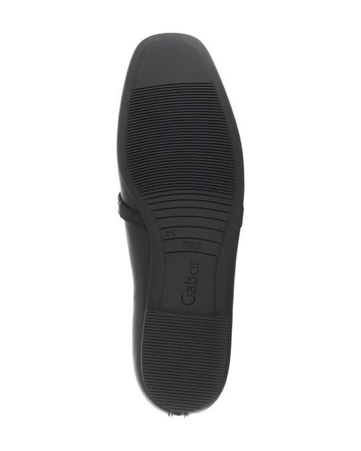 Gabor Black Crystal Mary Jane Flat