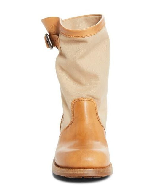 Prada Brown Canvas Boot