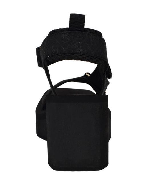 Guess Black Daysa Slingback Platform Wedge Sandal