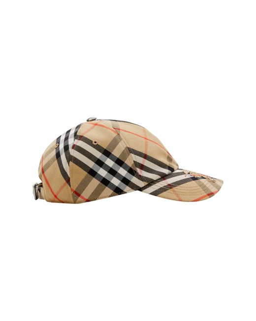 Burberry Multicolor Ekd Check Baseball Cap