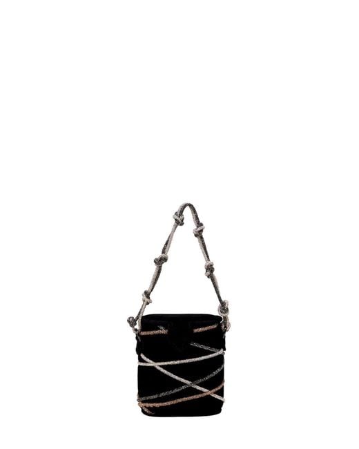 Simitri Black Mini Bucket Bag