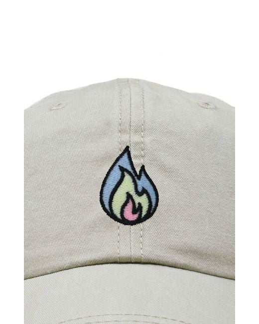 Alix Multicolor Fire Dad Hat for men