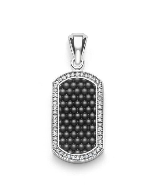 Lagos White Anthem Diamond Ceramic Id Tag