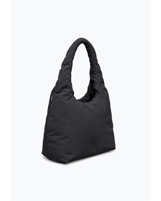 GotBag Black Cloud Shoulder Bag Recycled Nylon Puffer Handbag