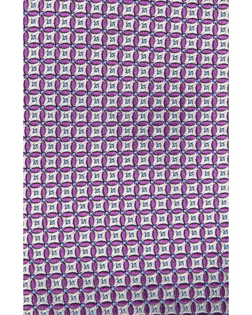David Donahue Purple Neat Silk Tie for men