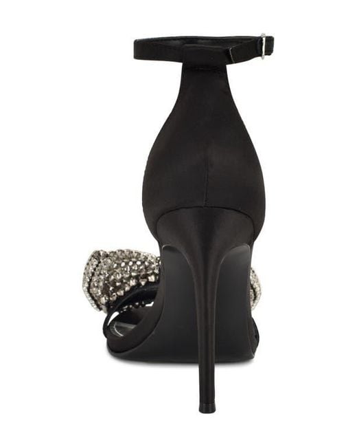 Nine West Black Tansie Ankle Strap Sandal