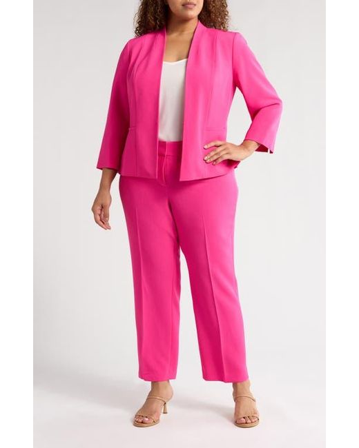 Kasper Pink Open Cardigan-Style Blazer