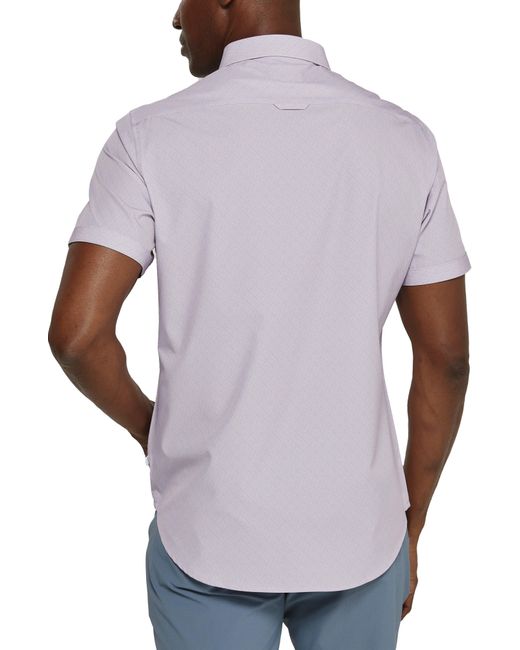 7 Diamonds White Leven Short Sleeve Button-up Shirt for men