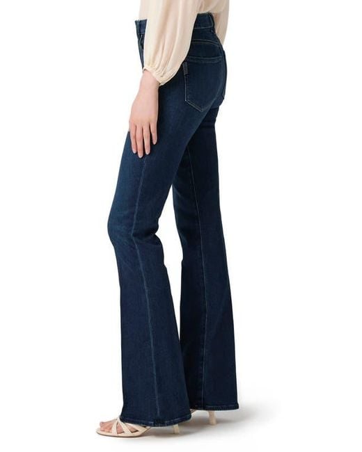 PAIGE Blue Laurel Canyon High Waist Bootcut Jeans