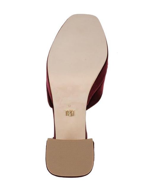 Badgley Mischka Red Jayda Ankle Strap Platform Pump