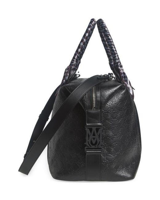 Amiri Ma Quad Debossed Leather Duffle Bag in Black for Men | Lyst