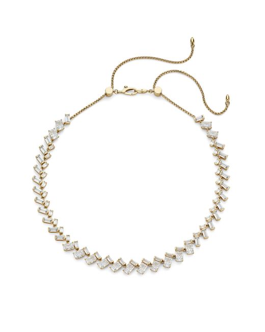 Nadri White Gwen Cubic Zirconia Collar Necklace