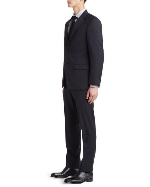 Daniel Hechter Black Norris Solid Wool Suit for men