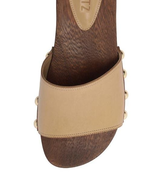 SCHUTZ SHOES Brown Shayla Slide Sandal