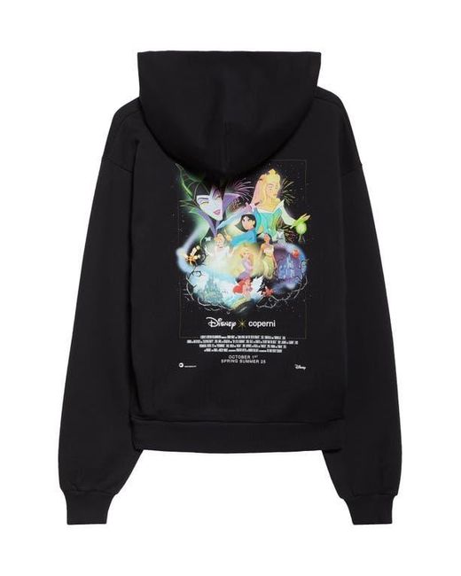 Coperni Black X Disney Collector Fleece Graphic Hoodie