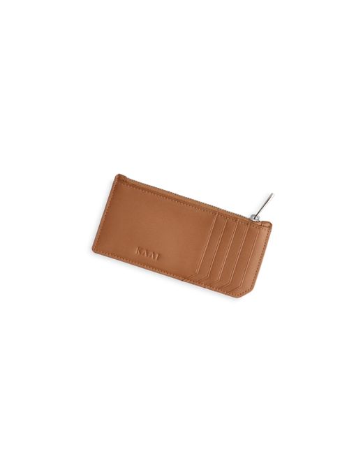 Kaai White Leather Cardholder