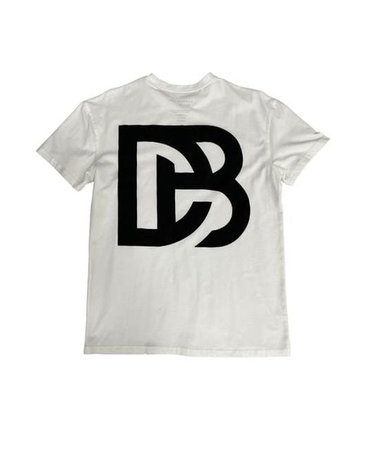 Dapper Boi White Db Drop Shoulder Tee