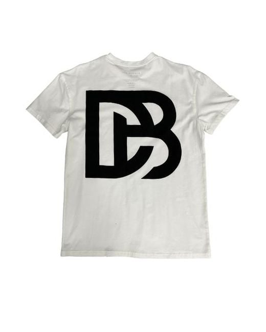 Dapper Boi White Db Drop Shoulder Tee