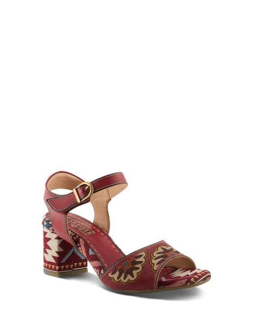 Spring Step Brown Sassyclass Ankle Strap Sandal