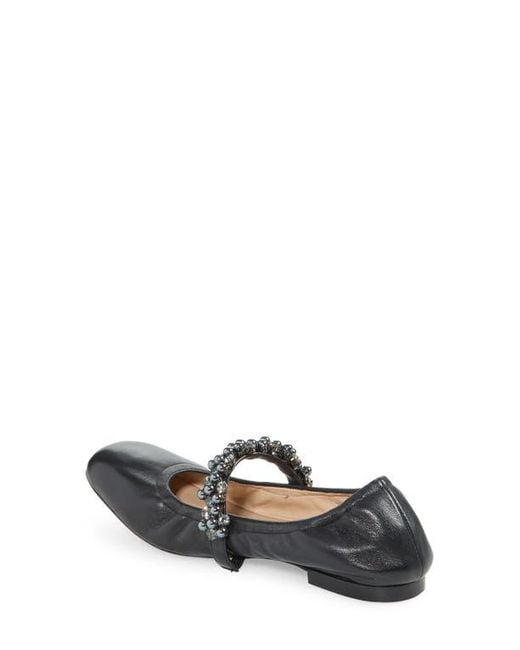 Stuart Weitzman Blue Poppy Mary Jane Ballet Flat