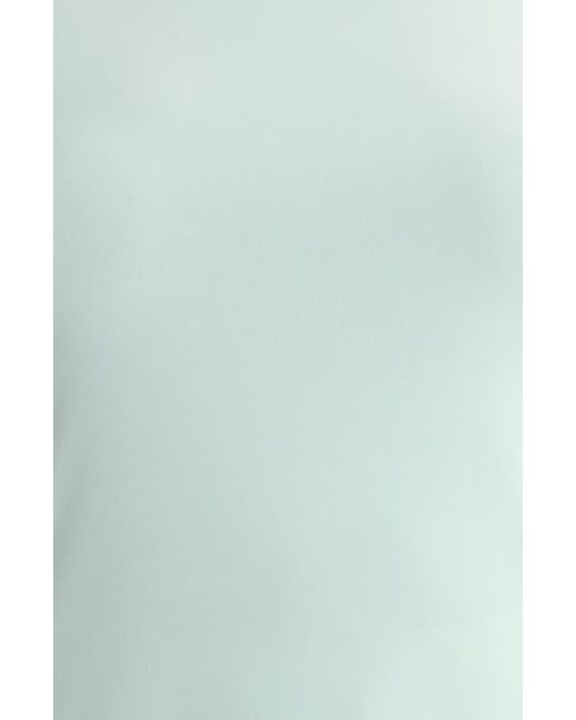 Kasper Blue Beaded Neck Top