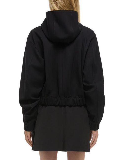 Helmut Lang Black Hooded Front Zip Jacket
