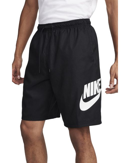 mens black nike woven shorts