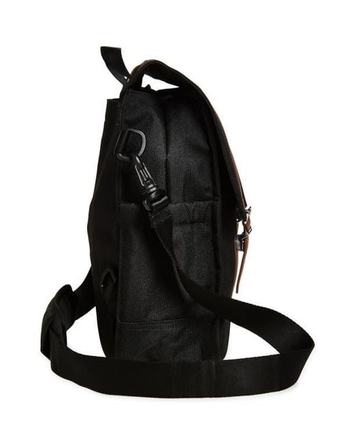 Herschel Supply Co. Black Survey Convertible Messenger Bag
