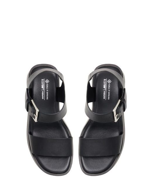 Call It Spring By Aldo Black Merisa Platform Wedge Sandal