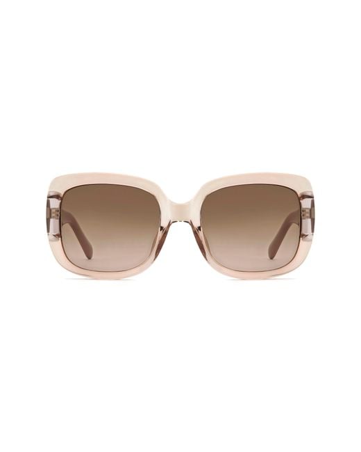 Fossil Multicolor 54Mm Gradient Rectangular Sunglasses