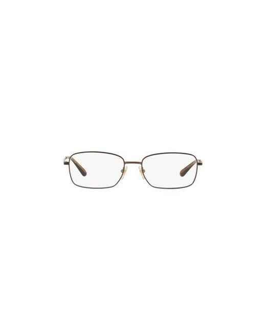 Sferoflex Metallic 54Mm Rectangle Optical Glasses for men