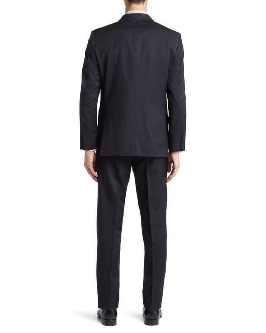Daniel Hechter Black Norris Solid Wool Suit for men