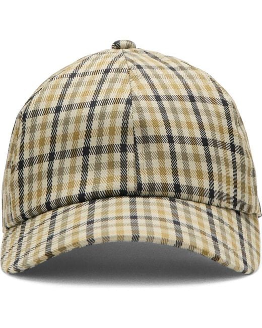 Mango Metallic Check Cap for men