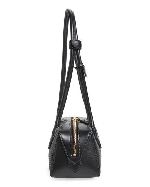 Alaïa Black Medium Le Teckel East/West Perforated Leather Shoulder Bag
