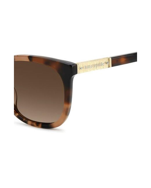 Kate Spade Brown Seline 54Mm Rectangular Sunglasses