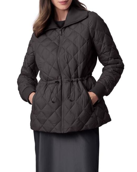 Bernardo quilted long coat sale