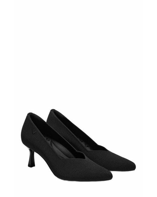 VIVAIA Black Anna Pointed Toe Mid Heels