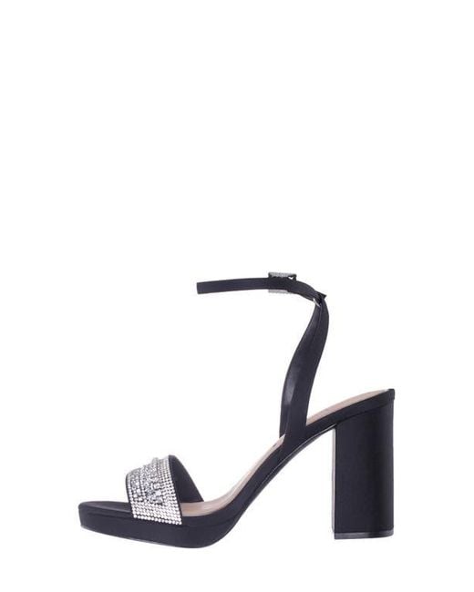 Nina Blue Sofina Ankle Strap Platform Sandal