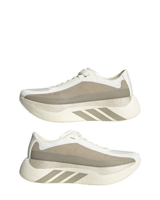 Adidas White Hyperboost Edge Running Shoe for men
