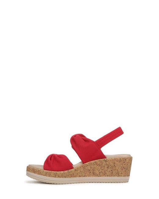 Bzees Red Riley Slingback Wedge